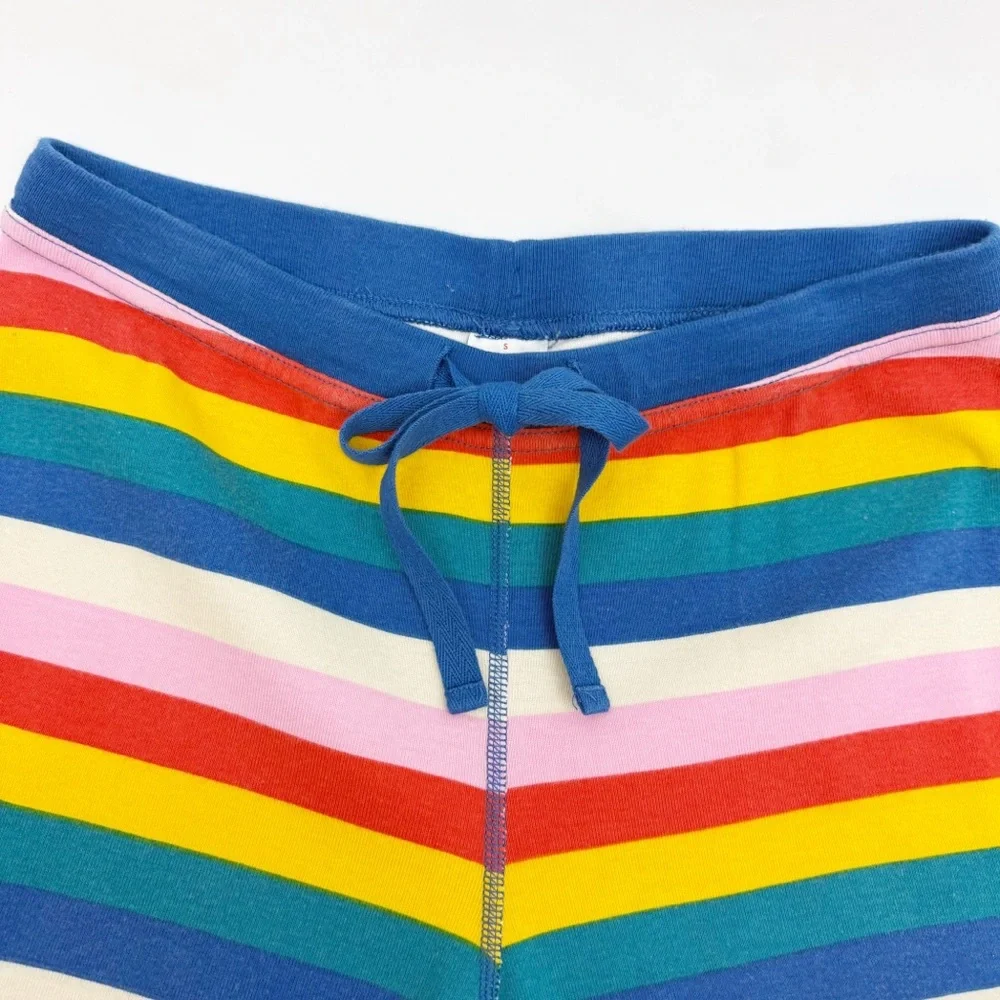 Hanna Andersson Long Sleeve Thermal Pajama Set Two (2) Piece Top Bottoms Stripe - Picture 8 of 11